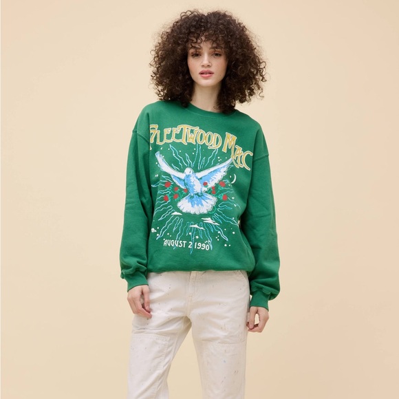 Daydreamer Tops - Daydreamer FLEETWOOD MAC 1990 DOVE BF SWEATSHIRT size Small NWT